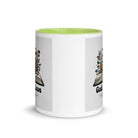 1 John 4:8 - Bible Verse, God is Love White Ceramic Mug with Color Inside