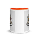 1 John 4:8 - Bible Verse, God is Love White Ceramic Mug with Color Inside