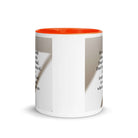 Joshua 1:9 Bible Verse, for the Lord White Ceramic Mug with Color Inside