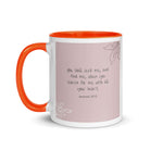 Jeremiah 29:13 - Bible Verse, you search White Ceramic Mug with Color Inside