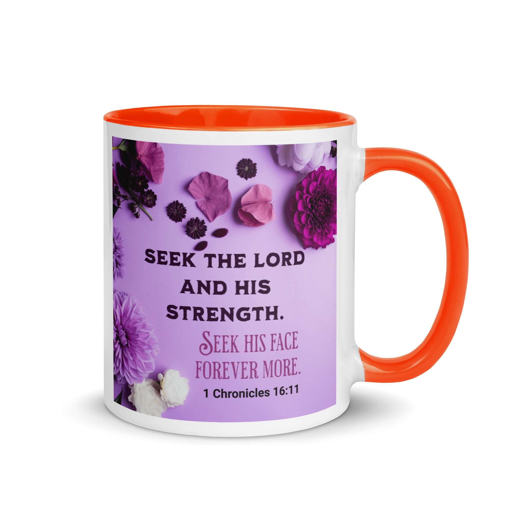 1 Chron 16:11 - Bible Verse, Seek the LORD Mug Color Inside