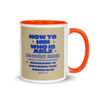 Eph 3:20 - Bible Verse, power in us White Ceramic Mug with Color Inside