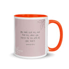 Jeremiah 29:13 - Bible Verse, you search White Ceramic Mug with Color Inside