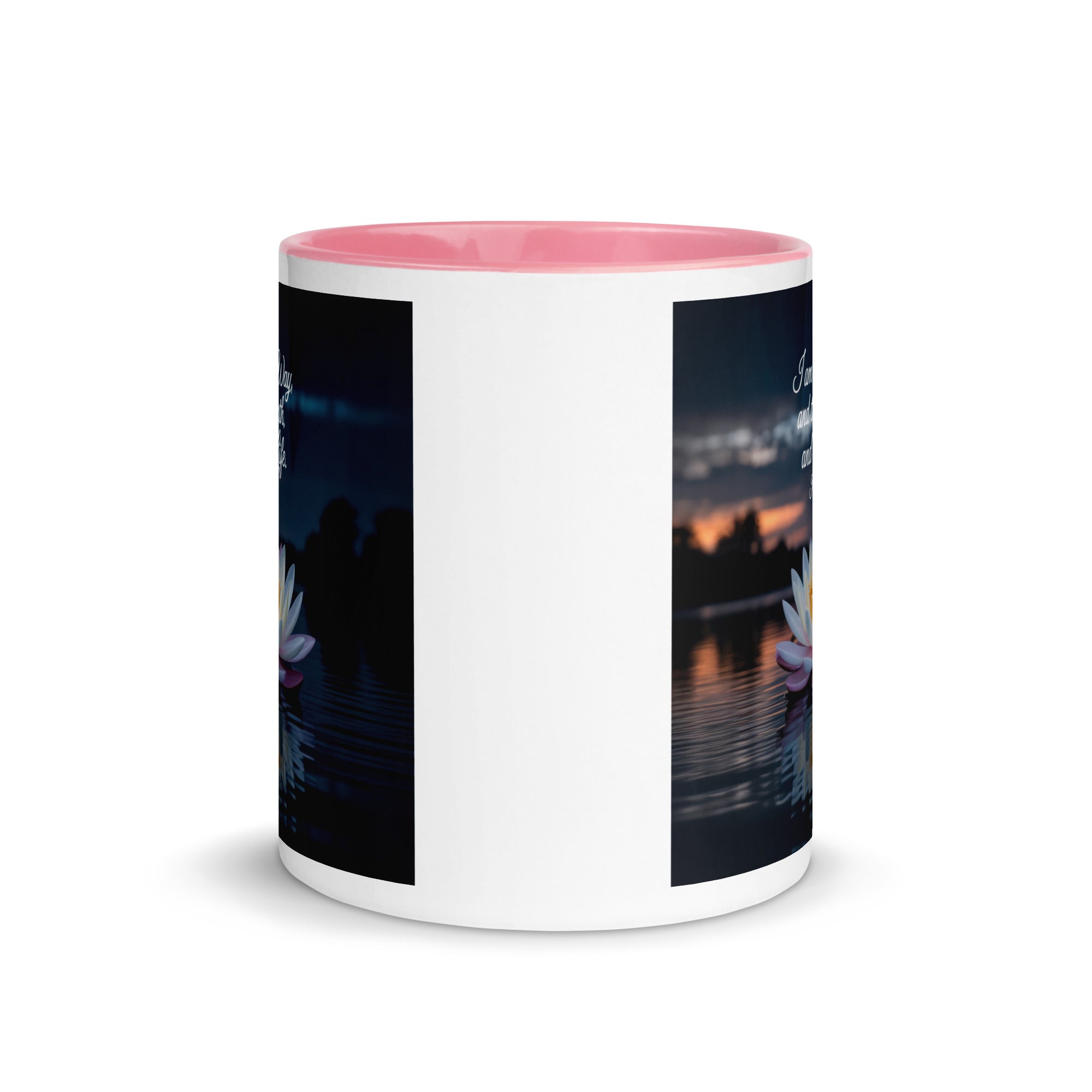 John 14:6 Bible Verse The Father White Ceramic Mug with Color Inside