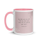 Jeremiah 29:13 - Bible Verse, you search White Ceramic Mug with Color Inside