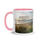 John 14:26 Bible Verse in my name White Ceramic Mug with Color Inside