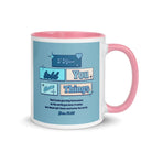 John 16:33 - Bible Verse, in me you may have peace White Ceramic Mug with Color Inside