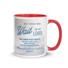 Isaiah 40:31 - Bible Verse, Wings like Eagles Mug Color Inside