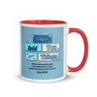 John 16:33 - Bible Verse, in me you may have peace White Ceramic Mug with Color Inside