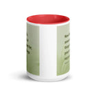 Heb 11:1 - Bible Verse, faith is assurance White Ceramic Mug with Color Inside