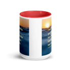 2 Tim 4:7 - Bible Verse, kept the faith White Ceramic Mug with Color Inside