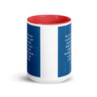 James 1:5 Bible Verse, gives to all White Ceramic Mug with Color Inside