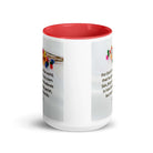 John 3:16 Bible Verse, He gave His Son White Ceramic Mug with Color Inside