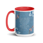 Revelation 21:4 Bible Verse, every tear White Ceramic Mug with Color Inside