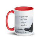 Joshua 1:9 Bible Verse, Do not be afraid White Ceramic Mug with Color Inside