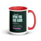 Matt 11:29-30 - Bible Verse, I am gentle White Ceramic Mug with Color Inside