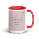 Jeremiah 29:13 - Bible Verse, you search White Ceramic Mug with Color Inside