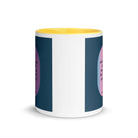 Col 3:23 - Bible Verse, work heartily White Ceramic Mug with Color Inside