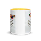 John 3:16 Bible Verse, He gave His Son White Ceramic Mug with Color Inside