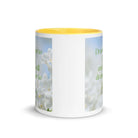 James 4:8 Bible Verse, Draw near White Ceramic Mug with Color Inside