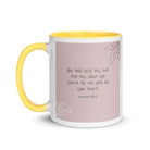 Jeremiah 29:13 - Bible Verse, you search White Ceramic Mug with Color Inside