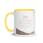 James 1:5 Bible Verse, ask of God White Ceramic Mug with Color Inside