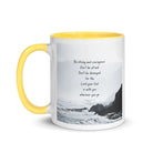 Joshua 1:9 Bible Verse, Do not be afraid White Ceramic Mug with Color Inside