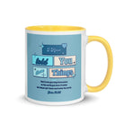 John 16:33 - Bible Verse, in me you may have peace White Ceramic Mug with Color Inside