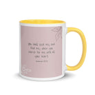 Jeremiah 29:13 - Bible Verse, you search White Ceramic Mug with Color Inside