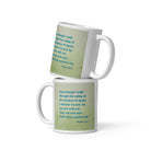 Psalm 23:4 - Bible Verse, fear no evil White Glossy Mug