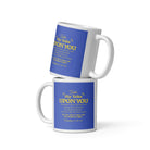 Matt 11:29-30 - Bible Verse, Take my yoke White Glossy Mug