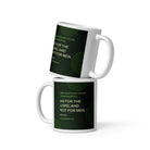 Col 3:23 - Bible Verse, not for men White Glossy Mug