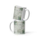 Nahum 1:3 Bible Verse, The Lord is slow White Glossy Mug