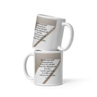 Joshua 1:9 Bible Verse, for the Lord White Glossy Mug