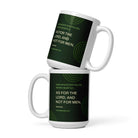 Col 3:23 - Bible Verse, not for men White Glossy Mug