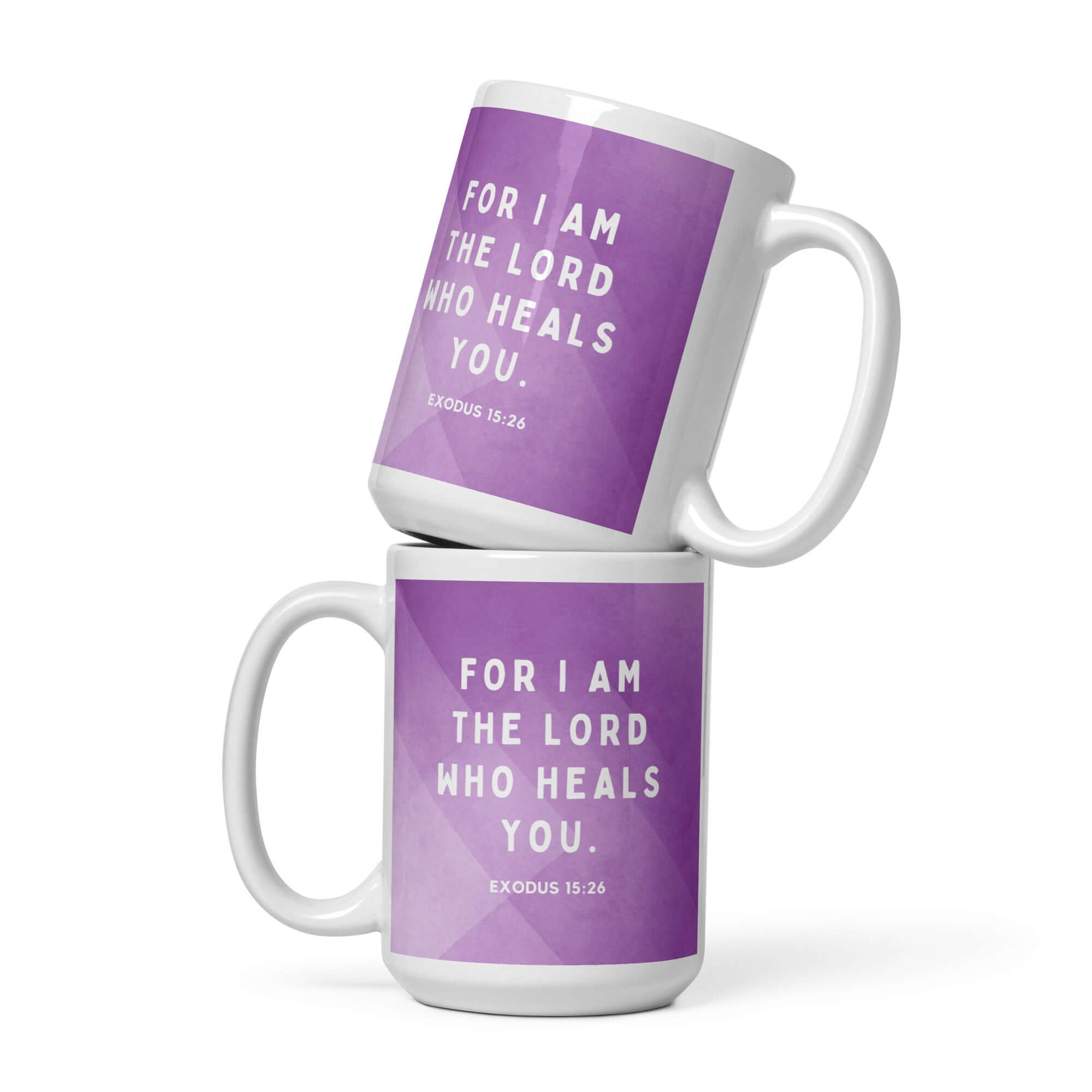 Exodus 15:26 Bible Verse, in his eyes White Glossy Mug