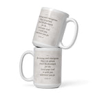 Joshua 1:9 Bible Verse, Be strong White Glossy Mug