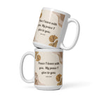 John 14:27 Bible Verse, Peace I White Glossy Mug