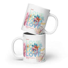 1 John 4:19 - Bible Verse, We Love Him White Mug