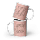 Revelation 21:4 Bible Verse, their eyes White Glossy Mug