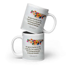 1 Chronicles 16:34 Bible Verse, give thanks White Glossy Mug