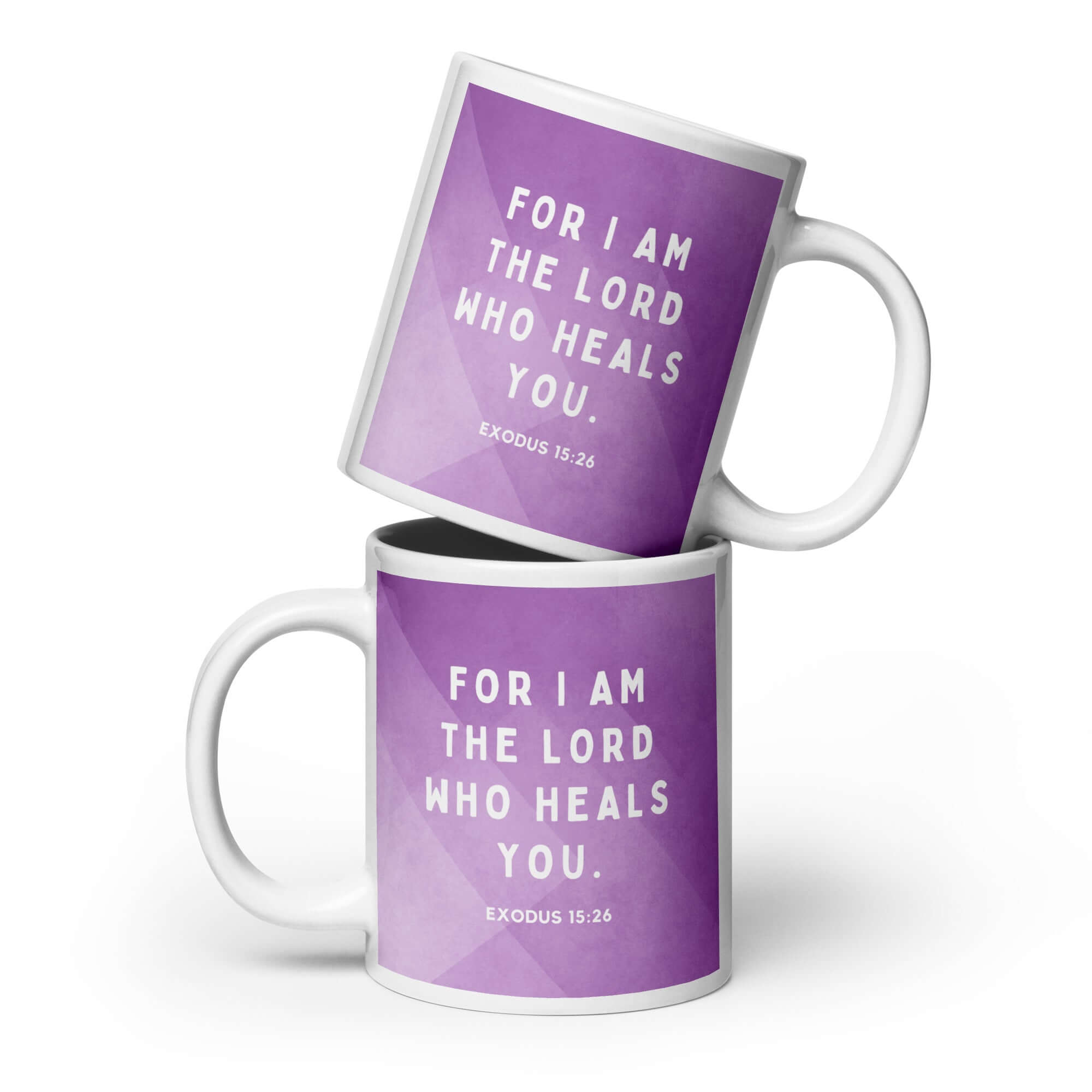 Exodus 15:26 Bible Verse, in his eyes White Glossy Mug