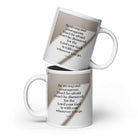 Joshua 1:9 Bible Verse, for the Lord White Glossy Mug