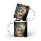 John 14:6 Bible Verse The Life White Glossy Mug 20 oz